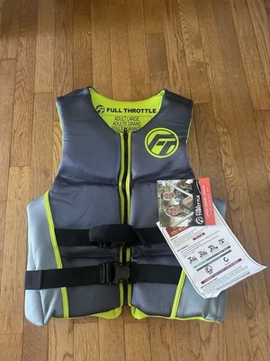 Full Throttle Large Life Jacket 142509-400-040-22 Adult Large New with Tags
