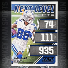 2021 Score - CeeDee Lamb - NEXT LEVEL STATS #NL22 COWBOYS MINT