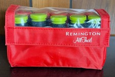 Remington "All That" Hot Roller Hair Pageant 10 Curlers Red Travel Case W/ Clips
