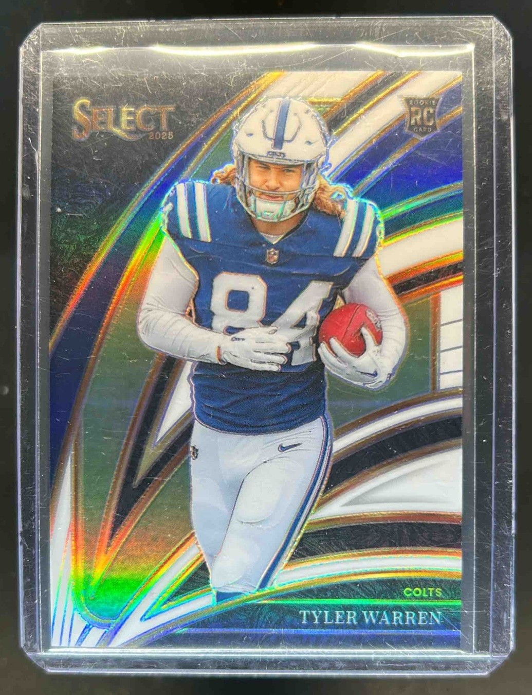 2025 Panini Select Tyler Warren Club Level RC White Prizm Rookie #/35 Colts