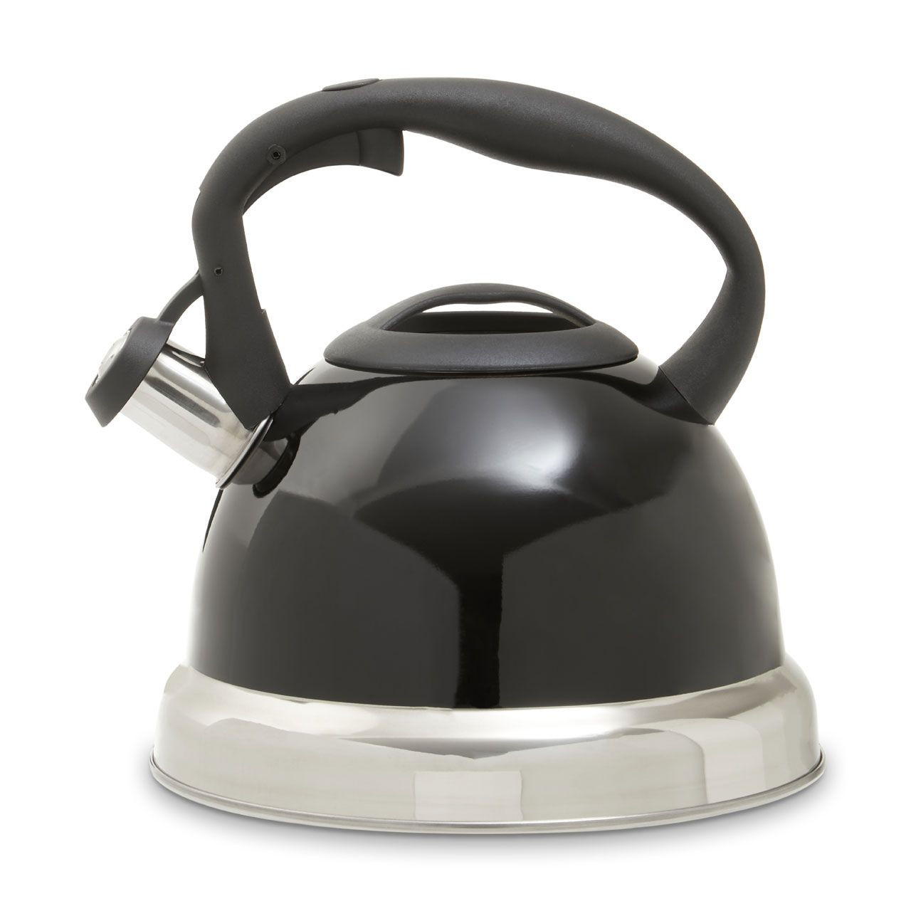 Black Whistling Kettle 3.0L Stainless Steel Tea Water Stove Top Camping Heaters