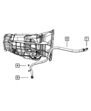 Genuine Mopar Transmission Oil Filler Tube 53034187ad