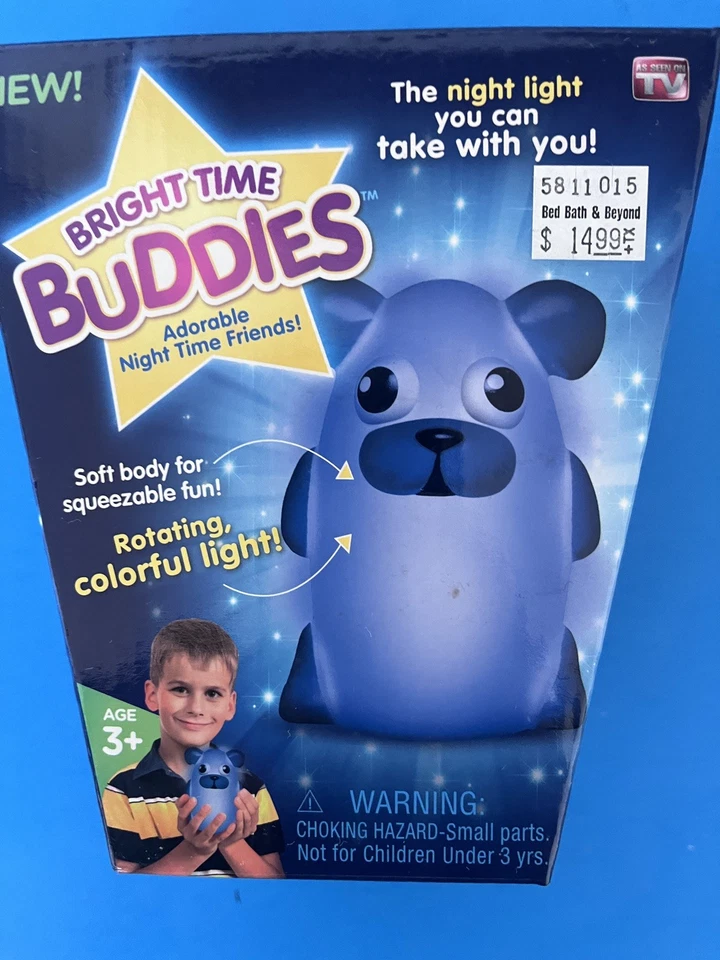 Nuevo Bright Time Buddies Colorido Perro Niños’s Luz Nocturna ¡Llévalo a Cualquier Parte! Foto 2 de 4