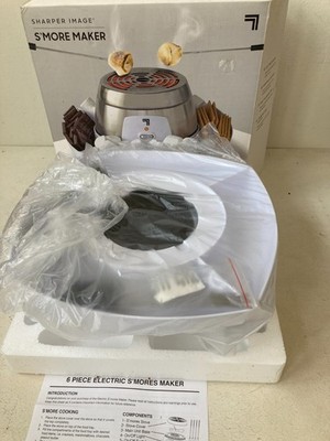 Sharper Image Flameless Marshmallow Bonfire S'mores Maker 4 Forks Easy Clean