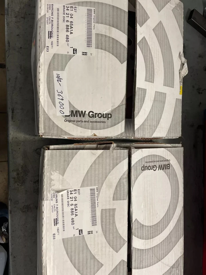Juego de discos de freno traseros originales BMW X5 X6 E70 E71 F15 F16. 34216886480 Foto 4 de 4