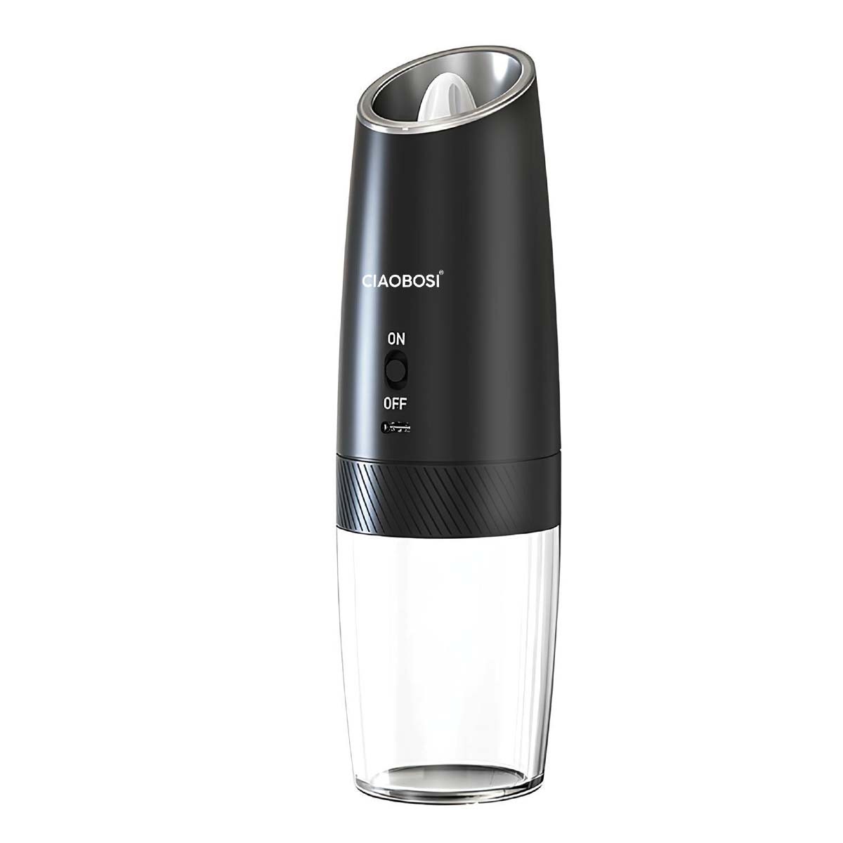 Moulin à poivre et sel électrique à gravité Avizar avec broyeur réglable et batterie rechargeable