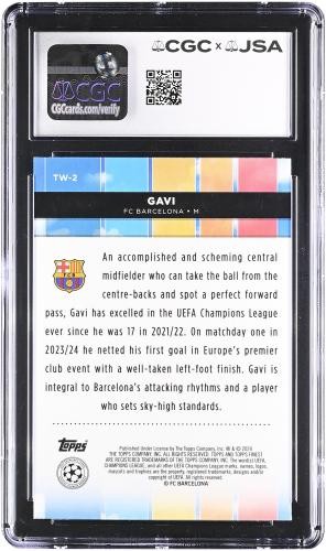 Autographed Gavi FC Barcelona Card Fanatics Authentic COA Item#14660219 view 2