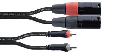Cordial EU 3 MC Elements 2x XLR Male auf 2x RCA Male
