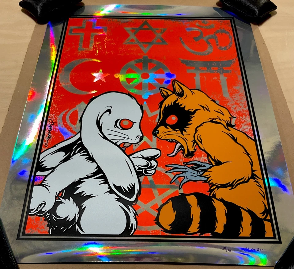 THE PROBLEM Foil Variant Fine Art Print by Jermaine Rogers Poster SIGNED 2010 - Image 4 of 4