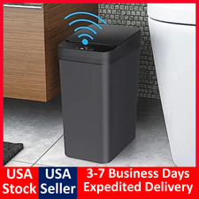 Kitchen Trash Can Toilet Bathroom Can Automatic Garbage Can With Lid Zero Touch