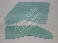 Door Glass Set for 1970 1971 1972 Chevelle 2dr Hardtop Skylark Green Tint Pair