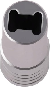 Barnel Adattatore Rotondo In Alluminio Per Aste 24 Cm | Per Raccoglifrutta B555 E B177Z