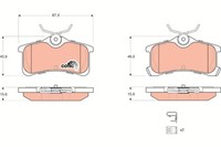 TRW GDB3334 BremsklöTze, BremsbeläGe FüR Toyota Avensis Liftback (_T22_)