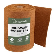 Kokosmatte HaGa® einseitig mit Naturlatex besprüht 800g/m² 1m Br. (Meterware)