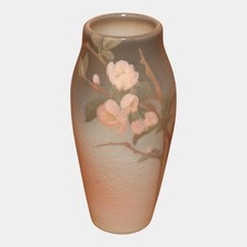 Rookwood Pottery 1906 Iris Glaze Ceramic Apple Blossom Flower Vase 30F Linderman