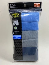 Athletic Works Men's Breathable Mesh Performance Boxer Briefs, 6pk Size M 32-34