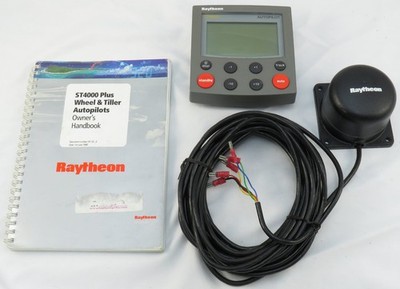 Raytheon ST4000 Wheel  Tiller Autopilot Control Head w Fluxgate Compass G2U