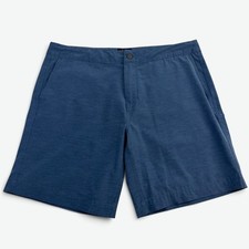Faherty All Day Shorts Mens 36 Blue Stretch Hybrid Performance Casual 8" ins.