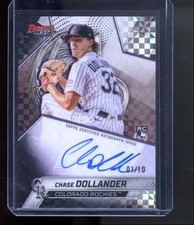 2025 Bowman's Best Chase Dollander #B25-CDO Black X-Fractor RC 01/10 Rockies