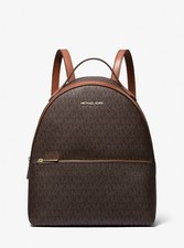Michael Kors Medium Signature Brown Logo Backpack at over 57% off retail! Wow!