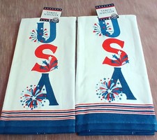 Set of 2 Kitchen Dish towels USA