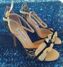 Comme il Faut tango shoes heels ~ Buenos Aires Argentina ~ black lace ~ size 37