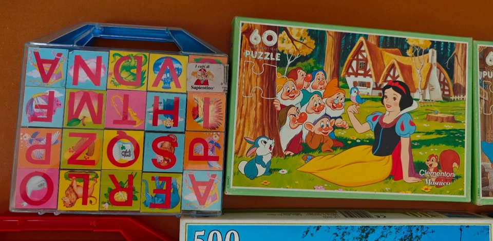 Lotto 12 puzzle 60 150 500 1000 pezzi Disney Clementoni Ravensburger + regalo - Immagine 2 di 4