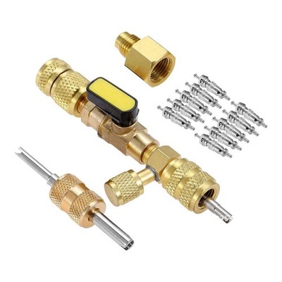 R410A R22 HVAC Werkzeug Ventil Core Remover SAE 1/4 & 5/16 Port Installer