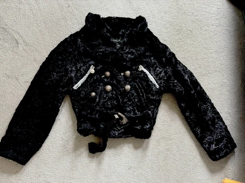 giubbotto gianni versace versus pelliccia sintetica crop �� Splendido