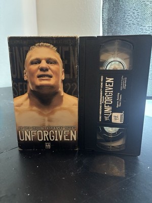 WWE Home Video Unforgiven VHS Tape 2002 TV-14 NTSC Wrestling Live Event