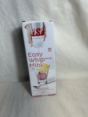 iSi Easy Whip Mini Plus 1/2 Pnt 0.25 L Stainless Steel Bottle in color White NEW