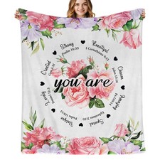 Birthday Gifts for Women Blanket, Inspirational Gifts for Women, Mom, Friend for