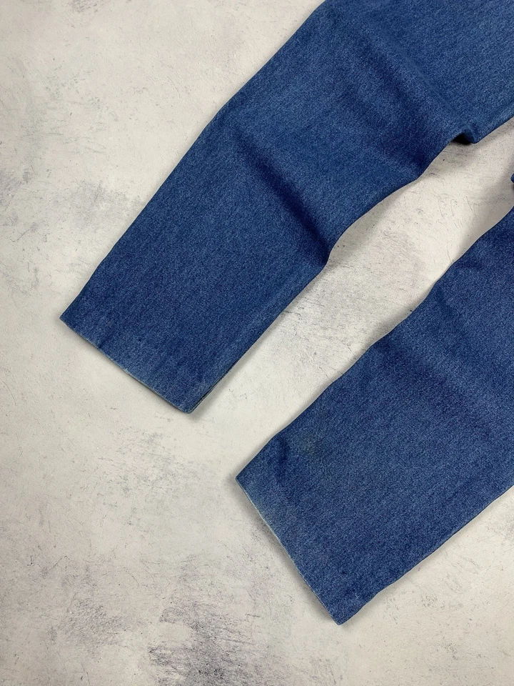 Valentino Jeans Vintage Azul Denim Regular Pierna Recta Hombres Talla W36 - Imagen 4 de 4