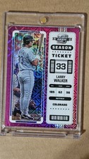 Larry Walker 2023 Panini Chronicles Contenders Optic Purple Mojo /50 #24