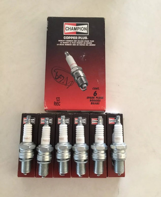 Champion Copper Plus Spark Plug 123 RN5C Lot Of 6