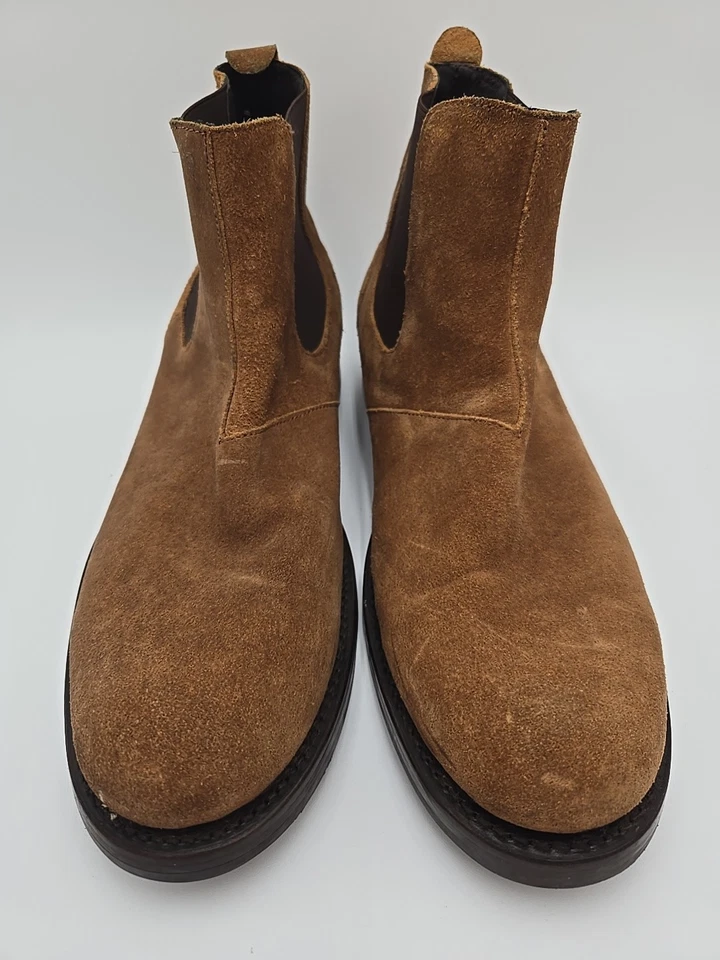 Bota Chelsea Wolverine 1000 Mile 'Montague' Gamuza Marrón Tostado EE. UU. Talla 9 D Para Hombres Foto 4 de 4