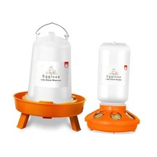 Chick Feeder and Waterer Kit Automatic Chicken Feeder and Waterer Set, 1L