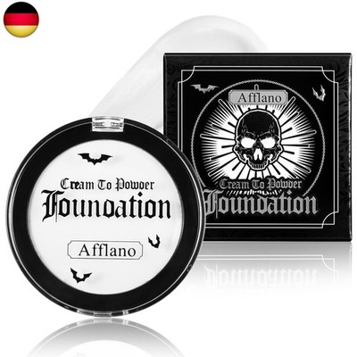 Afflano Körperfarbe Weiße Halbmatt, Halloween Gesichts und Körperfarbe, Goth Wh