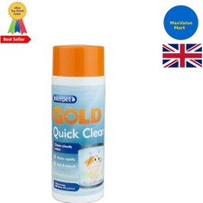 Gold Quick Clear for Goldfish Bowls, Fish Tanks, Aquariums, clears cloudy wat...