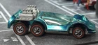 Hot Wheels Redline Six Shooter HK Spectra-flame Aqua Vintage (57)