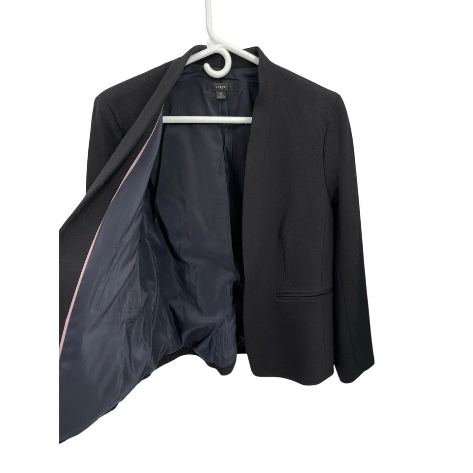 J Crew Going Out Blazer In Stretch Twill Black Size 16 - Image 3 of 4
