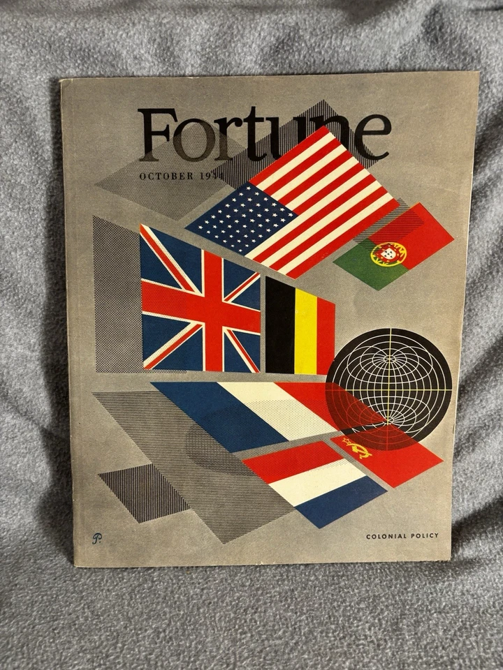 Fortune Magazine October 1944 ~ 100% intact, VTG ~ VOL. XXX NO. 4 With Mail Env - Image 4 of 4