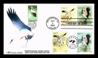 US COVER CRANES FIRST DAY ISSUE CHINA JOINT ISSUE COMBO DUAL CANCEL