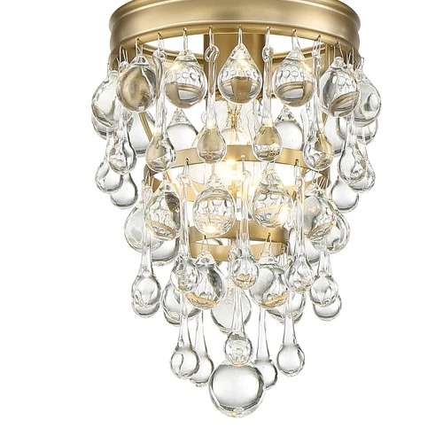 Crystorama Lighting Group 131 Calypso 7"W Crystal Mini Pendant - Gold - Picture 12 of 12