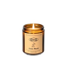 Modentro Scented Candles 7oz Hand-Poured Natural Soy Wax Candle in a Amber Jar
