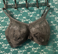 ABC Signature #511 Post Surgical Surgery New Mastectomy Bra 42DD Gray Silver