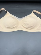 NWOT HONEYLOVE Size M 36 B/C Beige T-Shirt Wireless Bra Removable Pads