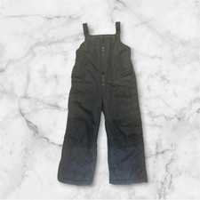 London Fog Kids Bib Snow Pants Front Zipper Adjust Strap Snow Skirt Sz L/7