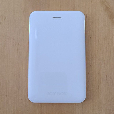 ICY BOX IB-223STU+wh 2,5 Zoll, HDD Festplattengehäuse USB + Hülle in Weiß