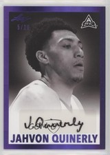 2021-22 Leaf Memories 1960 Base Purple Spectrum 5/20 Jahvon Quinerly Auto 0pe3